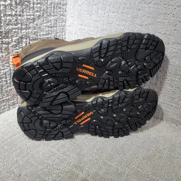 Merrell Phaserbound 2 Mid Mens Size US 11M Earth/Orange Waterproof Hiking Boots