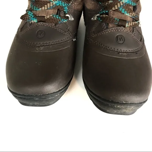 Merrell Women Winterbelle Peak Snow Insulated Waterproof Lace Up Boots Sz 7