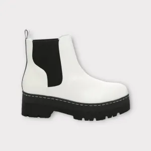 MIA Cayson Ivory Platform Chelsea Boots