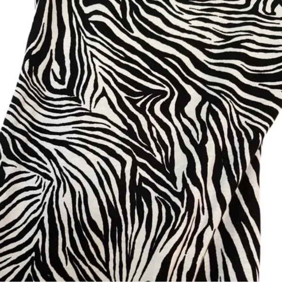Michael Kors Organic Cotton Sleeveless Dress Black White Size M