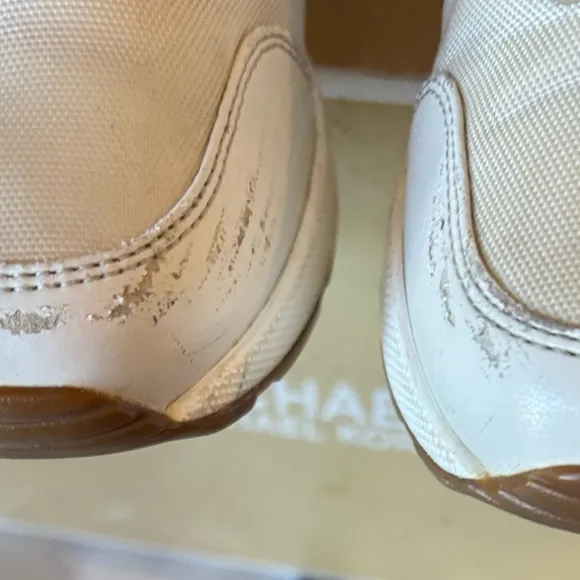Michael KORS TRAINER MESH MK LOGO GOLD CREAM ELASTIC Sneakers