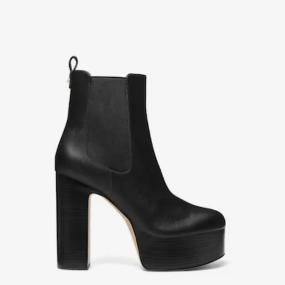 Michael Michael Kors Natasha Platform Chelsea Platform Pull On Boots Booties 10