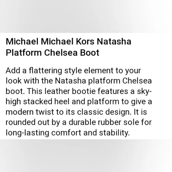 Michael Michael Kors Natasha Platform Chelsea Platform Pull On Boots Booties 10