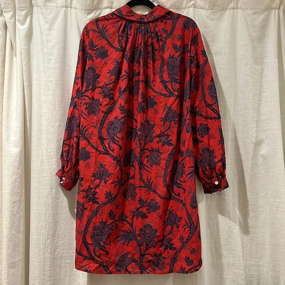 Mille Resort &amp; Travel Bonnie Dress - Carmine Red Blue Floral