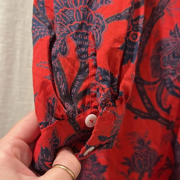 Mille Resort &amp; Travel Bonnie Dress - Carmine Red Blue Floral