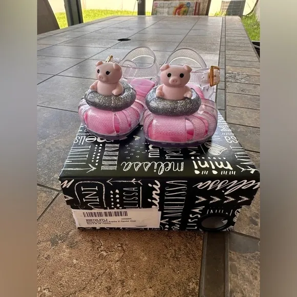 Mini Melissa Piggies on a Float Jelly Sandals