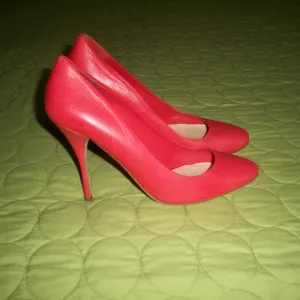 Miu Miu Light Red Leather Pumps