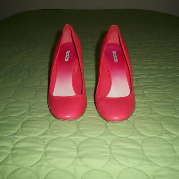 Miu Miu Light Red Leather Pumps