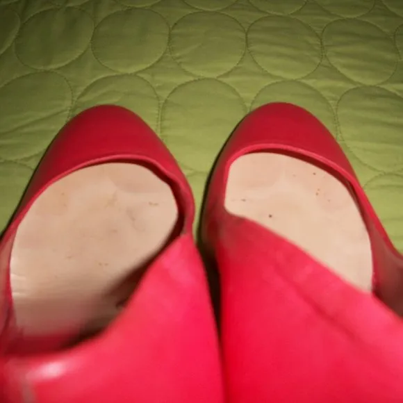 Miu Miu Light Red Leather Pumps