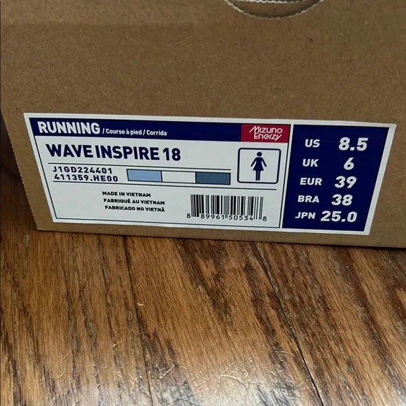 Mizuno Wave Inspire 18 Gray Running Shoes
