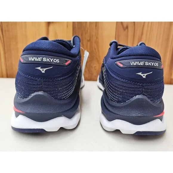 Mizuno Wave Sky 5 Navy Women's Running Shoes Size 7