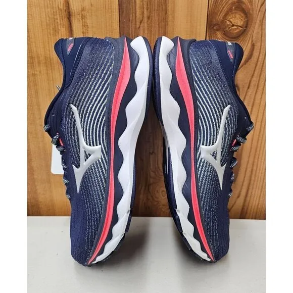 Mizuno Wave Sky 5 Navy Women's Running Shoes Size 7