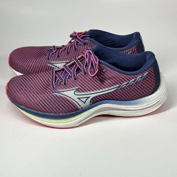 Mizuno Womens Wave Rebellion 411334 1L05 Pink Running Shoes Sneakers Size 9