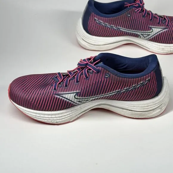 Mizuno Womens Wave Rebellion 411334 1L05 Pink Running Shoes Sneakers Size 9