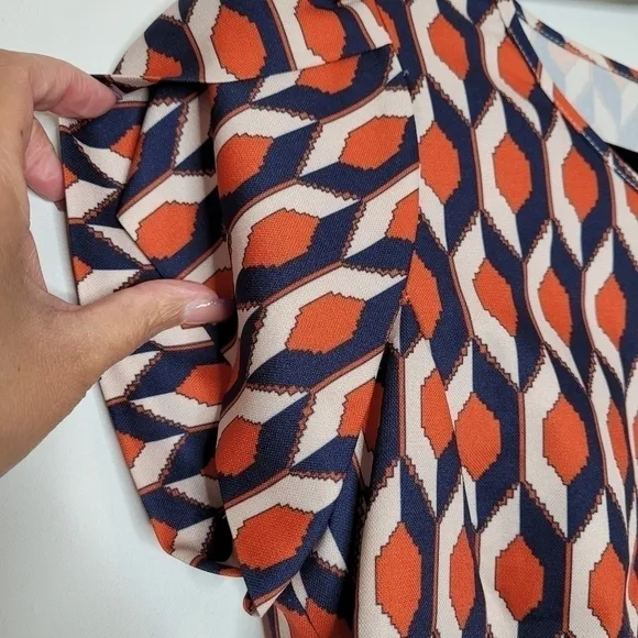 Molly Bracken Multi Colored Geometric Dress