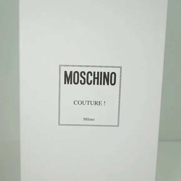 Moschino Womens Size 39 Low-Heeled Mules Logo