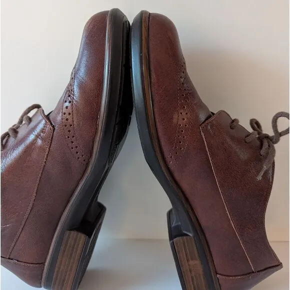 Naot Brown Leather Oxfords Shoes Women's 39