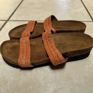 Naot Mandarin Linen Braid Slip On Footbed Sandals Size 41
