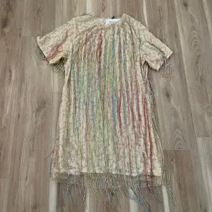 Nasty Gal Plus Size Tassel Beaded Mini Shift Dress 16
