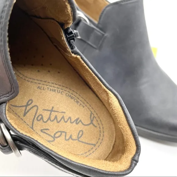 Natural Soul Naturalizer Candie Black Ankle Boots