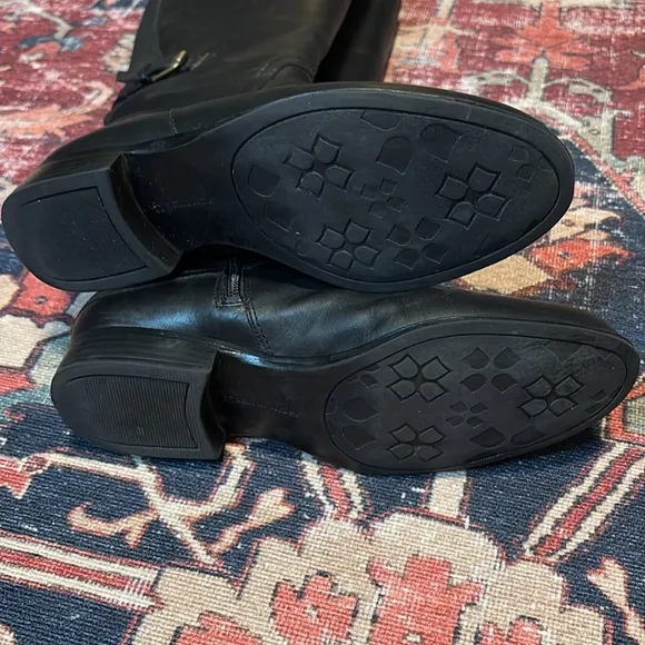 Naturalizer Jamison Black Leather Boots, Size 7.5M, EUC