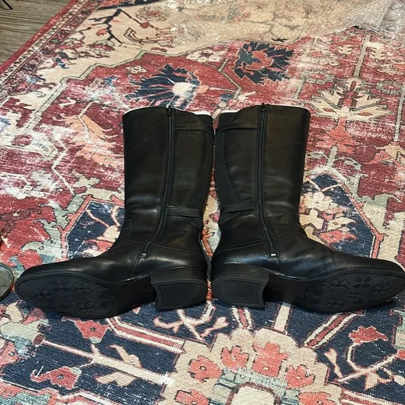 Naturalizer Jamison Black Leather Boots, Size 7.5M, EUC
