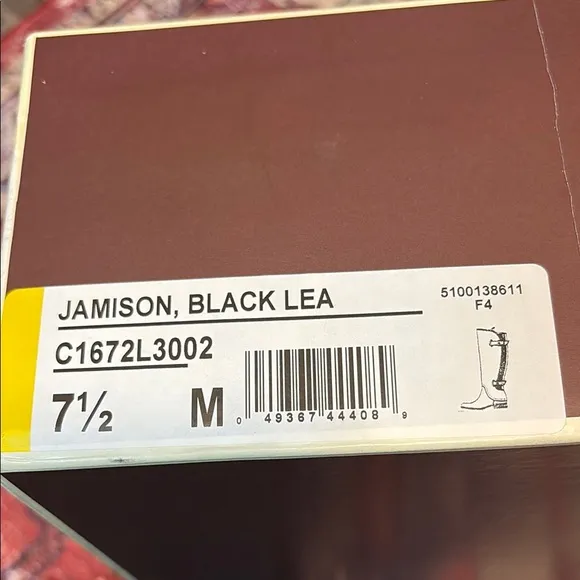 Naturalizer Jamison Black Leather Boots, Size 7.5M, EUC
