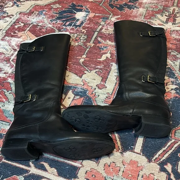 Naturalizer Jamison Black Leather Boots, Size 7.5M, EUC