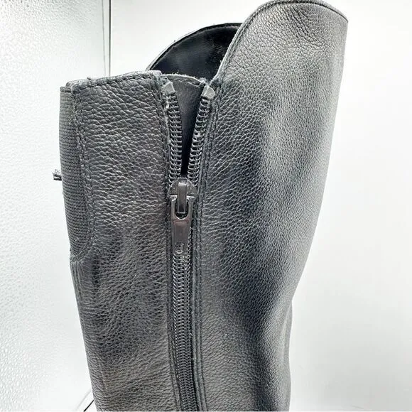 Naturalizer Jinnie black  Tassel Knee High Riding Boots size 8 Wide