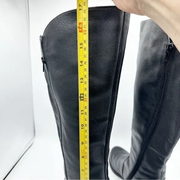 Naturalizer Jinnie black  Tassel Knee High Riding Boots size 8 Wide