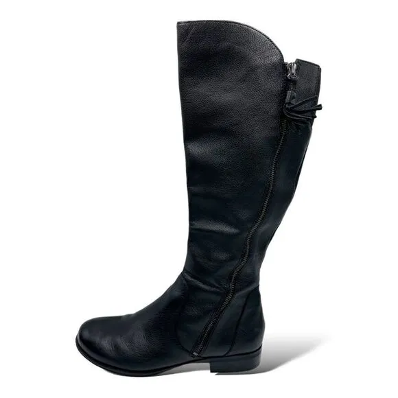 Naturalizer Jinnie black  Tassel Knee High Riding Boots size 8 Wide