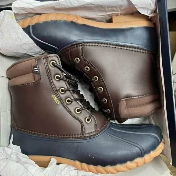 NAUTICA Mens Duck Waterproof Shell Insulated Snow &amp; Rain Boot Size 12 NEW H119