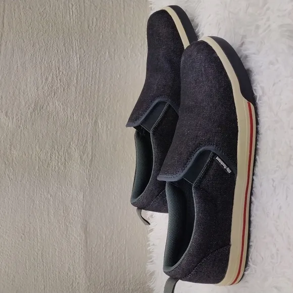 Nautilus Westside Black Fabric Upper Steel Toe Wedge Bottom Slip On Work Shoe