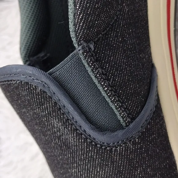 Nautilus Westside Black Fabric Upper Steel Toe Wedge Bottom Slip On Work Shoe
