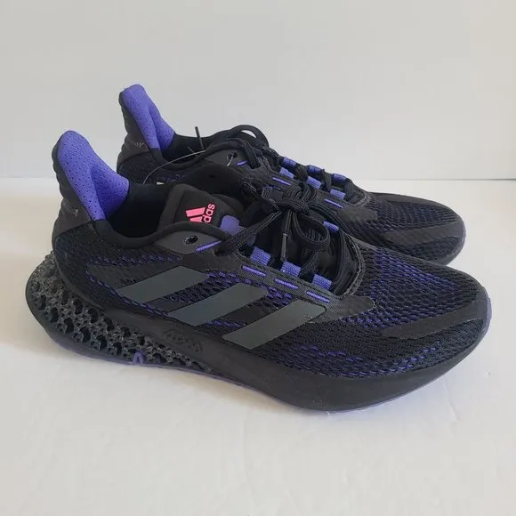 NEW Adidas 4DFWD Pulse Running Shoes Q46452 Size 6.5 Black Sonic Ink Purple