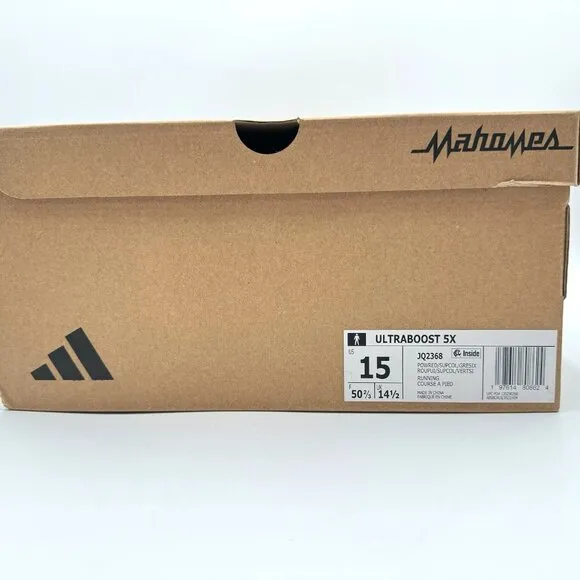 NEW Adidas Mahomes Ultraboost 5X Men's Size 15 Running Shoes JQ2368 Red Black