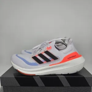 New adidas Ultra Boost Light HQ6351 White Black Solar Red Men’s Shoes Size 9.5