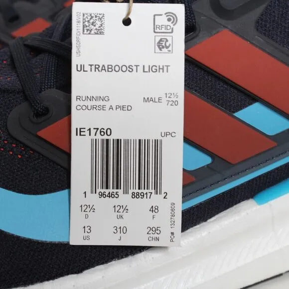 New Adidas UltraBoost Light Athletic Running Shoes Blue IE1760 Men's Size 13