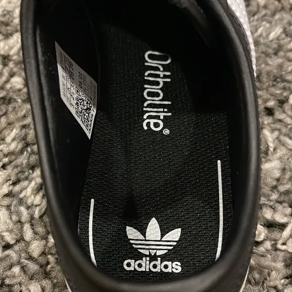 New ADIDAS Velcro NIZZA CF C in Black / White