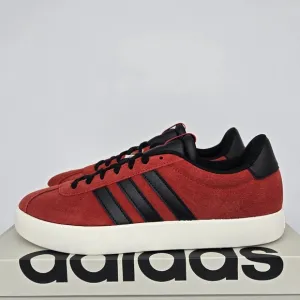 New adidas VL Court 3.0 Better Scarlet Black Men's Skateboarding Shoes Size 9.5