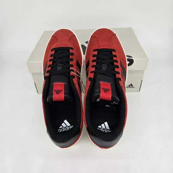 New adidas VL Court 3.0 Better Scarlet Black Men's Skateboarding Shoes Size 9.5