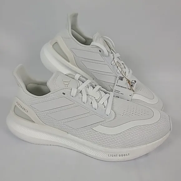 NEW Adidas Women's Pureboost 5 Running Shoes White Sz 8.5 NIB