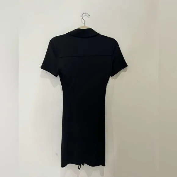NEW Alice   Olivia Marsha Ruched Polo Tee Dress