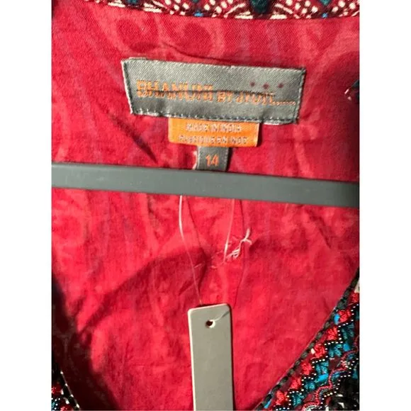 New Anthropologie Bhanuni by Jyoti Patterned Maxi Dress Size 14