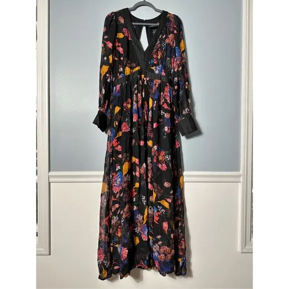 New Anthropologie Bhanuni by Jyoti Patterned Maxi Dress Size 14