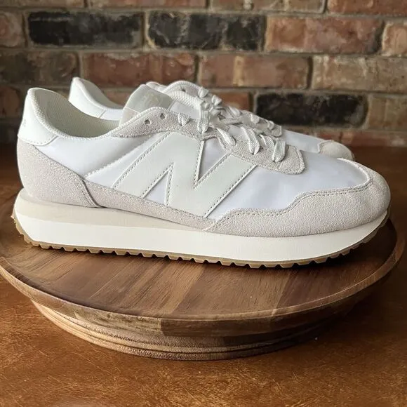 New Balance 237 V1 Classic Sneaker Shoes Nimbus Cloud White Womens 11.5 Men's 10