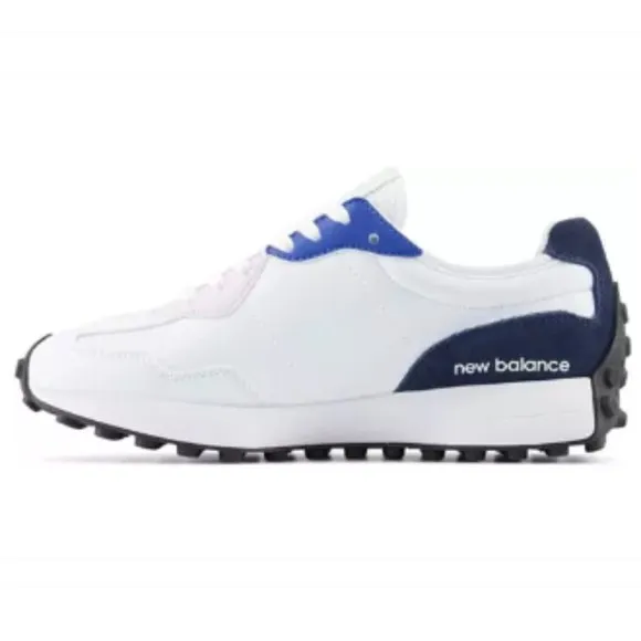 NEW BALANCE 327 RARE WOMEN Golf &amp; Casual LEATHER Sneakers Shoes White size 6 10