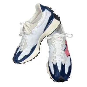 NEW BALANCE 327 White Natural Pink Men's Shoe Sz 7.5 MS327PW EUC
