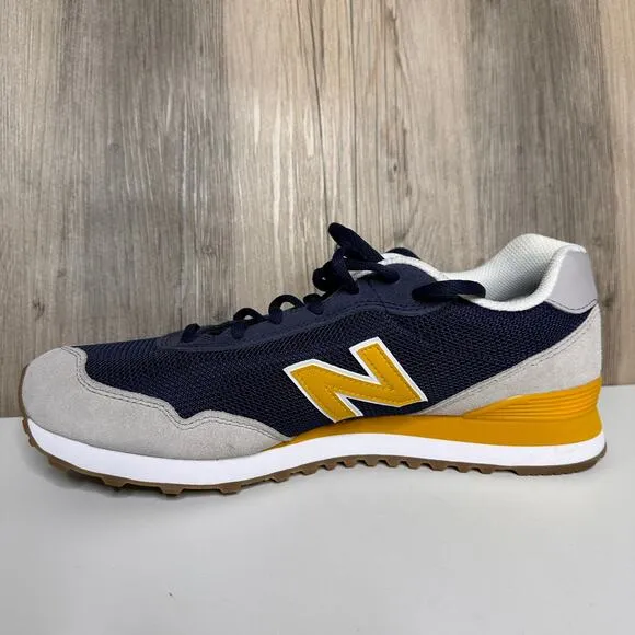 New Balance 515 Lifestyle Sneakers Mens 11.5 Blue Yellow Suede Low Top Shoes