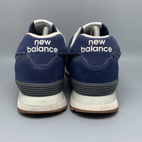 New Balance 574 Blue Suede Running Shoes ML574ESG Men's Sz 10